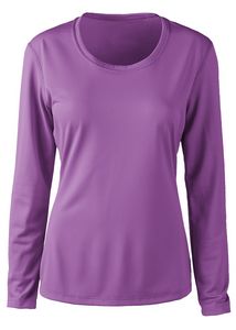 Zorrel® Ladies Barbados Syntrel™ Long-Sleeve Popcorn Knit Tee Shirt