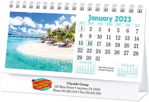 Beaches Full Colour Desk Calendar