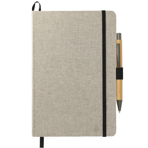 5.5'' x 8.5'' Recycled Cotton Bound Journal Set