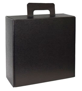 ~ Bistro 16oz 2tone black/yellow mug S/4 in Raven gift box