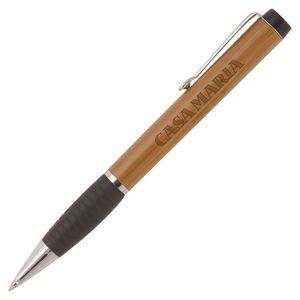 Tahiti - Laser Engraved - Natural Bamboo Barrel Pen