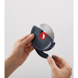 Gray/Silver/Red Blank Front View