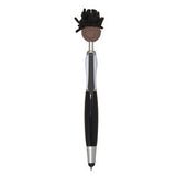 Multi-Cultural MopToppers® Screen Cleaner w/Stylus Pen (Brown Skin Color)