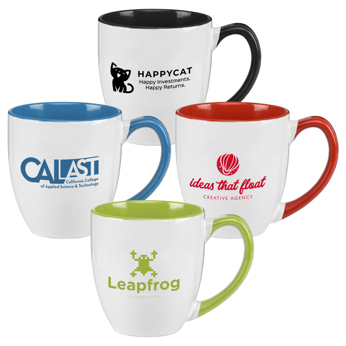 15 oz. Two-Tone Ceramic Bistro Mug