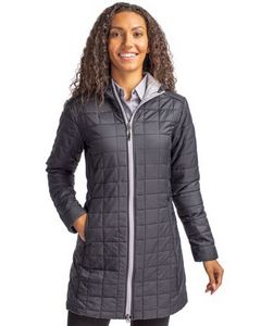 Cutter & Buck Rainier PrimaLoft? Womens Eco Insulated Hooded Long Coat