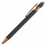 ELORA Stylish comfort aluminum rubberized plunger action pen