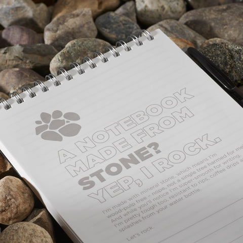 5'' x 7'' Mineral Stone Field Reporter Notebook with Pen