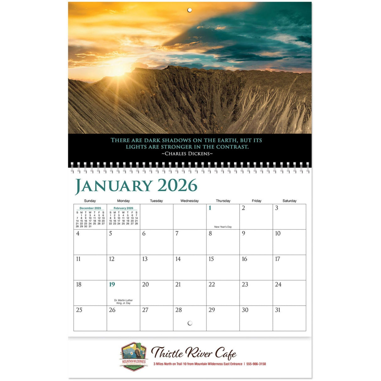 Full Colour Inspirations Wall Calendar