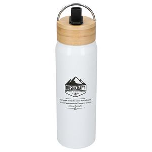 Billy 26oz Eco-Friendly Aluminum Bottle W/ FSC® 100% Bamboo Lid