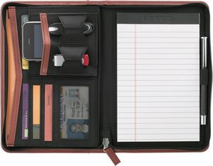 Pedova™ Jr. Zippered Padfolio with FSC® Mix Paper