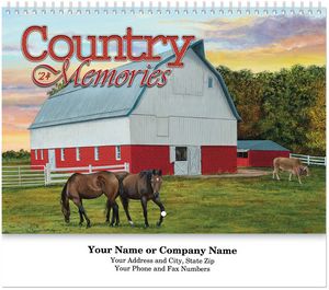 Country Memories Spiral Wall Calendar