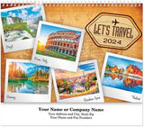 Let's Travel Spiral Wall Calendar