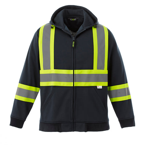 Freedom Adult Hi-Vis Full Zip Hooded Sweatshirt