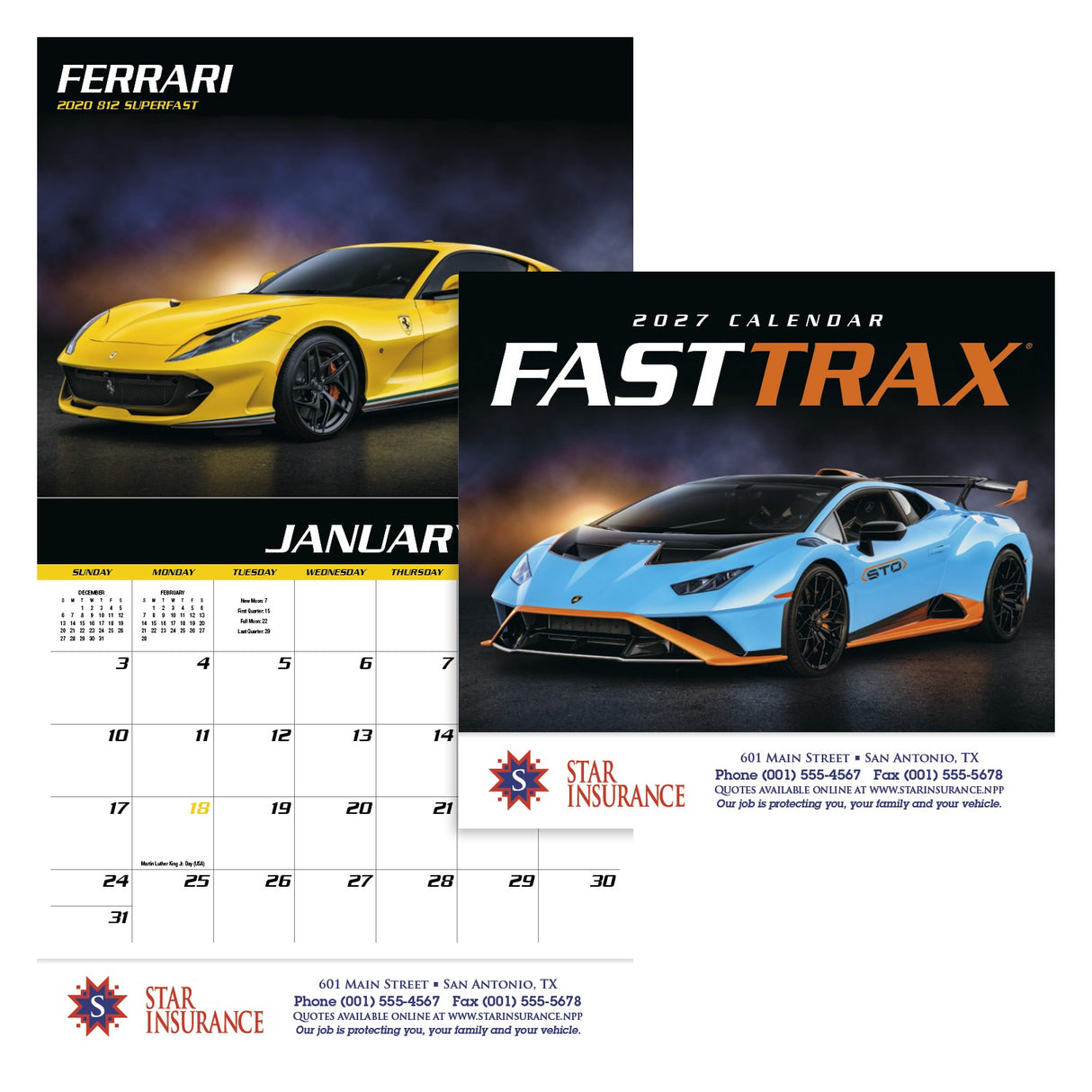HotLine® Products Fast Trax® Appointment Calendar - Stapled