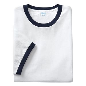 Port & Company® Men's Core Cotton Ringer Tee