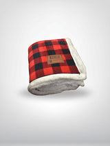 Deluxe Sherpa Throw Blanket- Buffalo Check