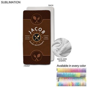 Patio, Outdoor Blanket in Plush Sherpa Lined Micro Mink, 30x60, Lap Blanket