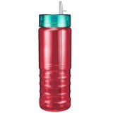 Translucent Red/Translucent Aqua Blue Lid Blank