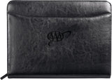 Renaissance Italian Style Leather Zippered Padfolio with FSC® Mix Paper