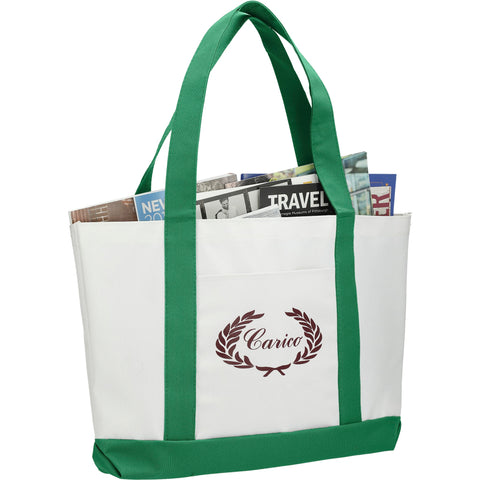 Large Canvas Boat Tote Bag