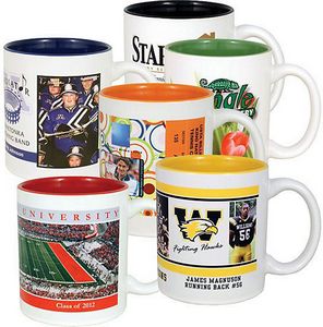 Full Colour Ceramic Colour Accent Mug 11 Oz