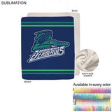 000574 Sherpa Faux Wool Lined Micro Mink Throw, 50x60, Sublimated Edge to Edge 1 side