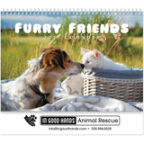 Furry Friends Spiral Wall Calendar