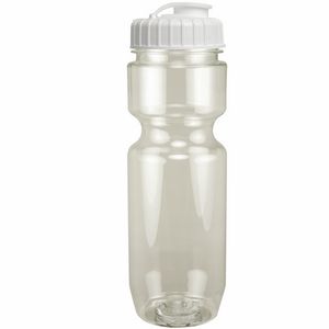 22 Oz. Translucent Bike Bottle w/ Flip Top Lid