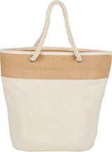 Jute Accent 12oz Cotton Canvas Rope Tote