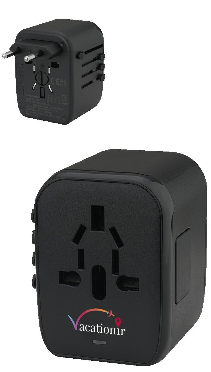 Universal Travel 2 USB / 2 Type-C Adapter
