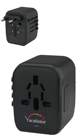 Universal Travel 2 USB / 2 Type-C Adapter