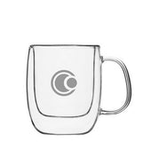 Barista Collection, 2.8oz double wall clear Borosilicate Glass Espresso mug