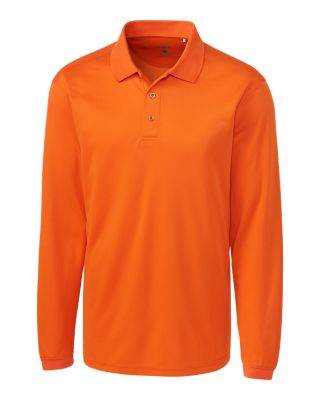 Clique Ice Pique Mens Long Sleeve Tech Polo