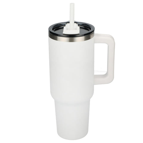 Pinnacle 40 oz Vacuum Insulated Eco-Friendly Travel Tumbler With Straw