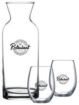 ~ Veranda & Lyric Set, 1 carafe, 2 wine glasses in a Shadow Gift box