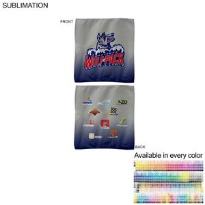 Microfiber Dri-Lite Terry Team and Sponsorship Towel, 15x15, Sublimated Edge to Edge 2 sides