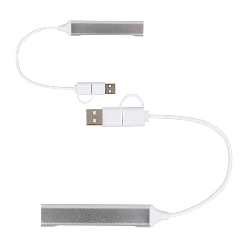Sprint Recycled Aluminum 4-Port USB-A and USB-C Hub