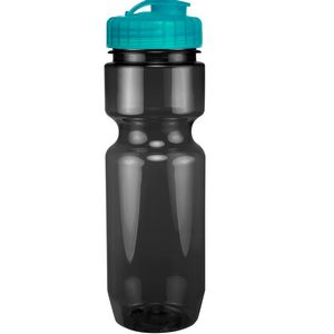 22 Oz. Translucent Bike Bottle w/ Flip Top Lid