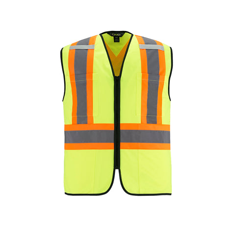 Scout Adult Tricot Hi-Vis Zipper Front Vest