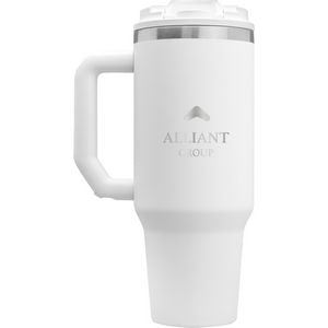 White/Silver Logo Back View