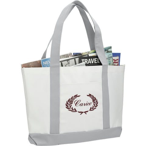 Large Canvas Boat Tote Bag