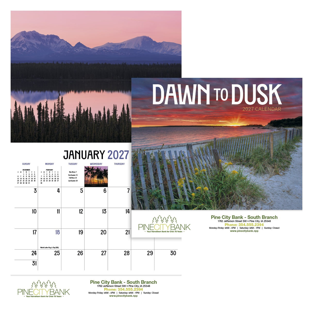 HotLine® Products Dawn to Dusk Appointment Calendar - Stapled
