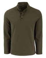 Cutter & Buck Hunts Point Eco Textured Fleece Recycled Mens Snap Pullover