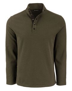 Cutter & Buck Hunts Point Eco Textured Fleece Recycled Mens Snap Pullover