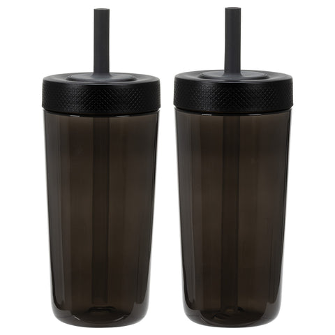 Havana 22 oz Recycled Polypropylene Tumbler with Silicone Straw