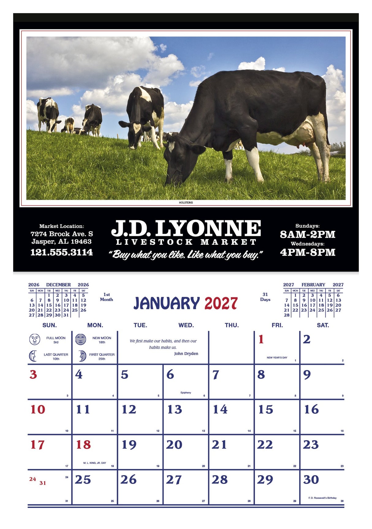 Skinner & Kennedy Farm Calendar image
