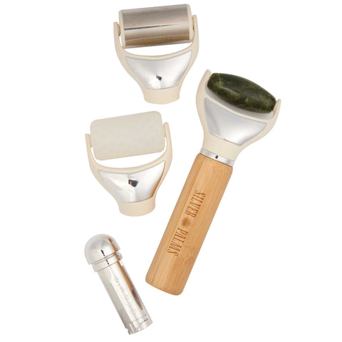 Wellable™ FSC®-Certified 3-in-1 Face and Body Roller Set