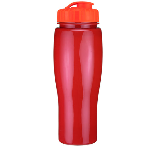 24 Oz. Contour Bottle w/ Flip Top Lid - Solid Colors