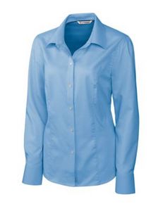 Cutter & Buck Epic Easy Care Nailshead Womens Long Sleeve Dress Shirt