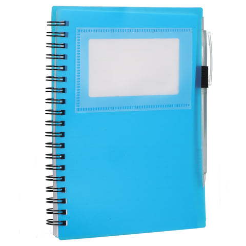 5'' x 7'' FSC® Recycled Star Spiral Notebook with Pen